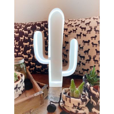 LED-Dekolampe Kaktus Outline, klein (46cm)